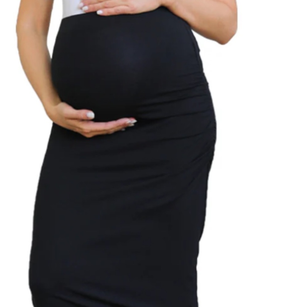 Motherhood Maternity Black Midi Dress